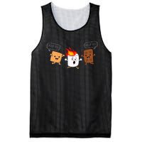 Group Hug Camping Campfire Chocolate Marshmallow SMores Mesh Reversible Basketball Jersey Tank