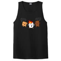 Group Hug Camping Campfire Chocolate Marshmallow SMores PosiCharge Competitor Tank