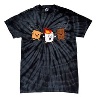 Group Hug Camping Campfire Chocolate Marshmallow SMores Tie-Dye T-Shirt