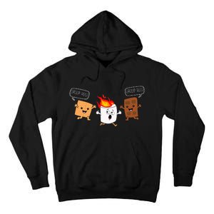 Group Hug Camping Campfire Chocolate Marshmallow SMores Tall Hoodie