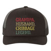 Grandpa Husband Cribbage Legend Vintage Cribbage Board Game Yupoong Adult 5-Panel Trucker Hat