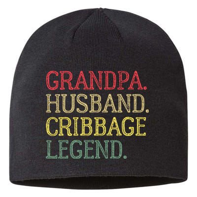 Grandpa Husband Cribbage Legend Vintage Cribbage Board Game Sustainable Beanie