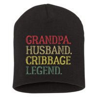 Grandpa Husband Cribbage Legend Vintage Cribbage Board Game Short Acrylic Beanie