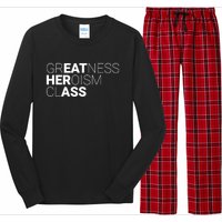 Greatness Heroism Class Long Sleeve Pajama Set