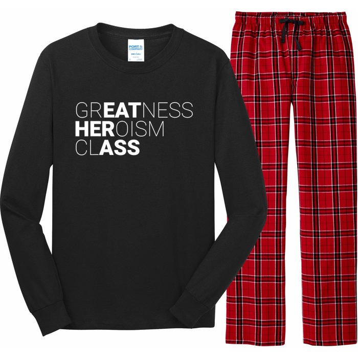 Greatness Heroism Class Long Sleeve Pajama Set