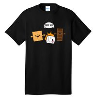 Group Hug Camping Campfire Chocolate Marshmallow S'Mores Tall T-Shirt