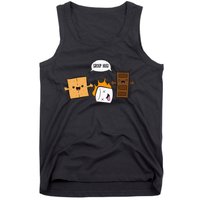 Group Hug Camping Campfire Chocolate Marshmallow S'Mores Tank Top