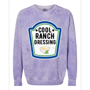 Group Halloween Costume Ranch Dressing Group Condiment Colorblast Crewneck Sweatshirt