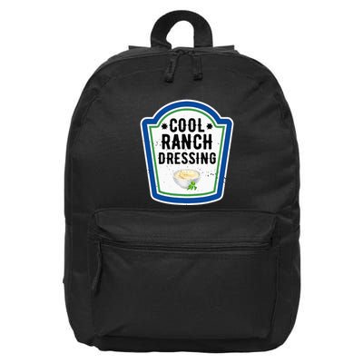 Group Halloween Costume Ranch Dressing Group Condiment 16 in Basic Backpack
