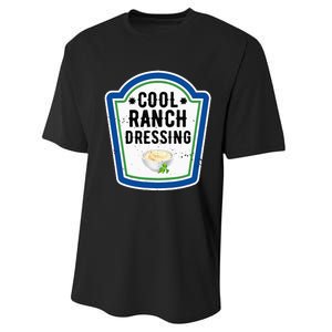 Group Halloween Costume Ranch Dressing Group Condiment Performance Sprint T-Shirt