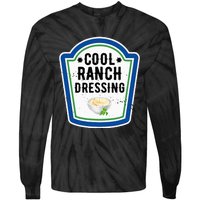 Group Halloween Costume Ranch Dressing Group Condiment Tie-Dye Long Sleeve Shirt