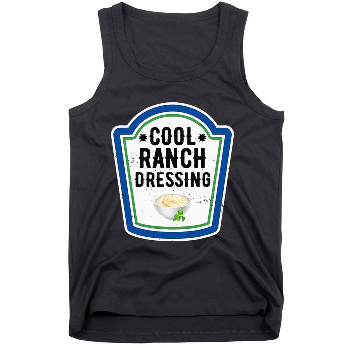 Group Halloween Costume Ranch Dressing Group Condiment Tank Top