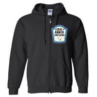 Group Halloween Costume Ranch Dressing Group Condiment Full Zip Hoodie