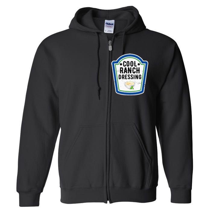 Group Halloween Costume Ranch Dressing Group Condiment Full Zip Hoodie