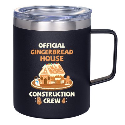 Gingerbread House Construction Crew Cookie Baking Great Gift 12oz Stainless Steel Coffee Mug