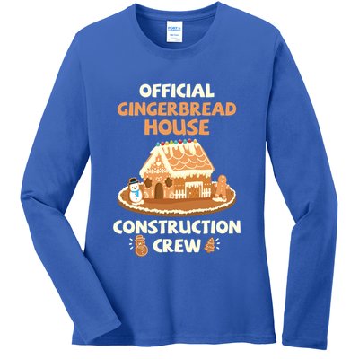 Gingerbread House Construction Crew Cookie Baking Great Gift Ladies Long Sleeve Shirt