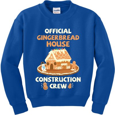 Gingerbread House Construction Crew Cookie Baking Great Gift Kids Sweatshirt