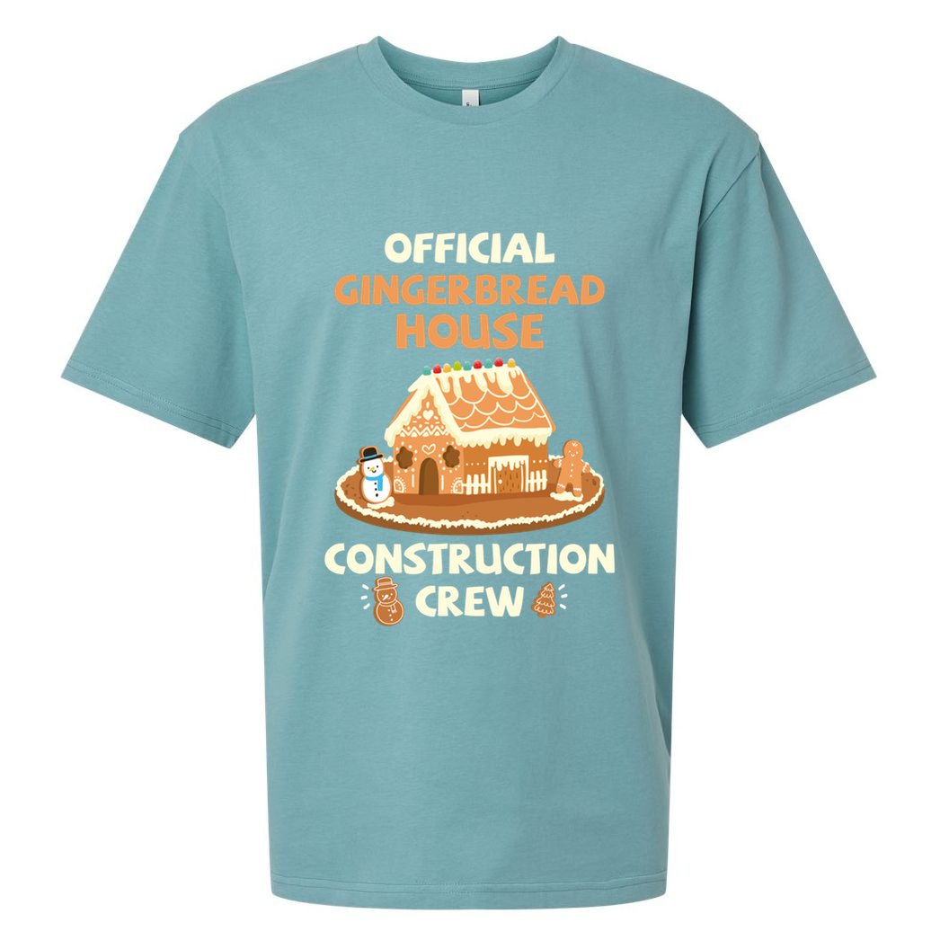Gingerbread House Construction Crew Cookie Baking Great Gift Sueded Cloud Jersey T-Shirt