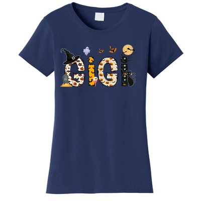 Gigi Halloween Costume Spider, Ghost, Pumpkin, Witch Hat Women's T-Shirt