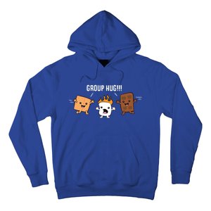 Group Hug Camping Campfire Chocolate Marshmallow S'mores Gift Hoodie