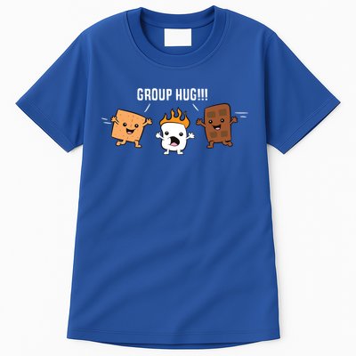 Group Hug Camping Campfire Chocolate Marshmallow S'mores Gift Tall T-Shirt