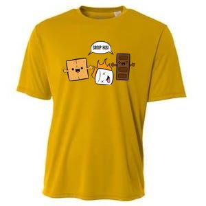 Group Hug Camping Campfire Chocolate Marshmallow SMores Cooling Performance Crew T-Shirt