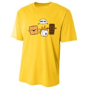 Group Hug Camping Campfire Chocolate Marshmallow SMores Performance Sprint T-Shirt