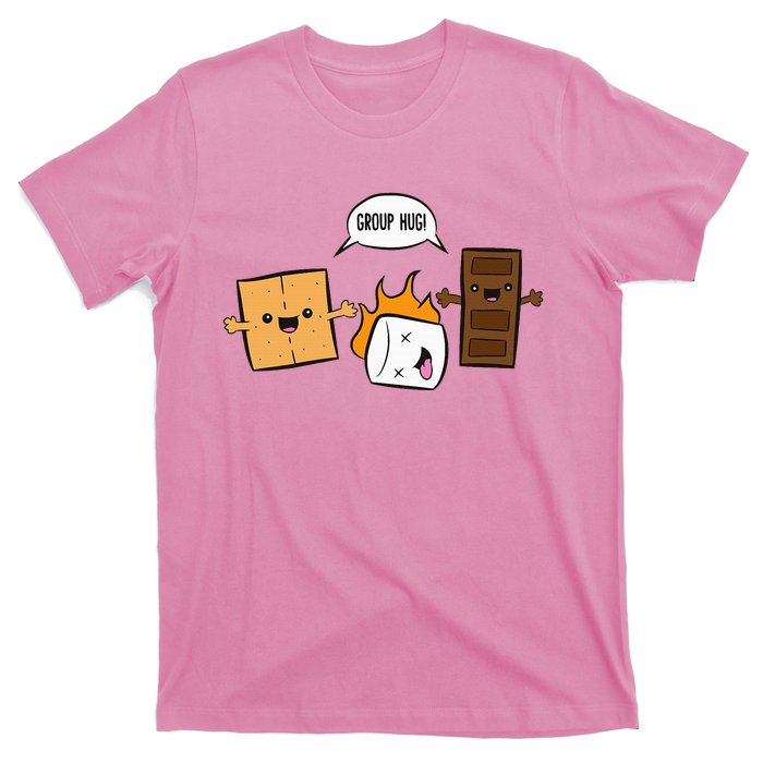 Group Hug Camping Campfire Chocolate Marshmallow SMores T-Shirt