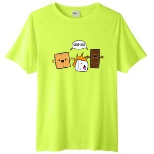 Group Hug Camping Campfire Chocolate Marshmallow SMores Tall Fusion ChromaSoft Performance T-Shirt