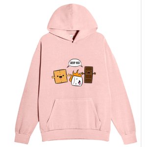 Group Hug Camping Campfire Chocolate Marshmallow SMores Urban Pullover Hoodie