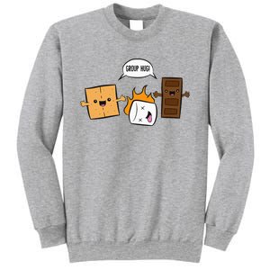 Group Hug Camping Campfire Chocolate Marshmallow SMores Sweatshirt