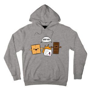 Group Hug Camping Campfire Chocolate Marshmallow SMores Tall Hoodie