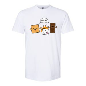 Group Hug Camping Campfire Chocolate Marshmallow SMores Softstyle CVC T-Shirt