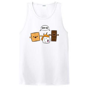 Group Hug Camping Campfire Chocolate Marshmallow SMores PosiCharge Competitor Tank