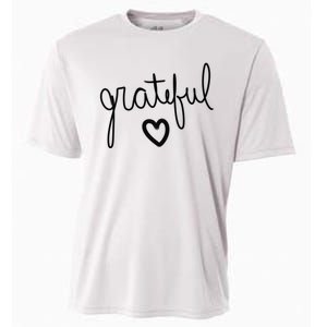 Grateful Heart Cute Gift Cooling Performance Crew T-Shirt