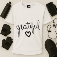 Grateful Heart Cute Gift Cooling Performance Crew T-Shirt