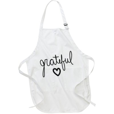 Grateful Heart Cute Gift Full-Length Apron With Pockets