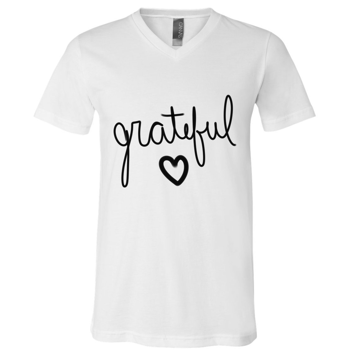 Grateful Heart Cute Gift V-Neck T-Shirt