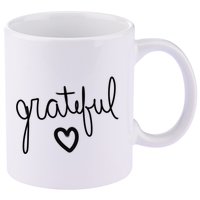 Grateful Heart Cute Gift 11oz C Handle Ceramic Mug
