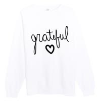 Grateful Heart Cute Gift Premium Crewneck Sweatshirt