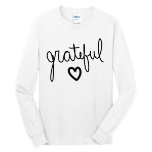 Grateful Heart Cute Gift Tall Long Sleeve T-Shirt