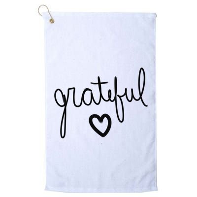 Grateful Heart Cute Gift Golf Towel