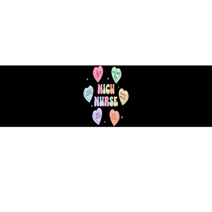 Groovy Heart Candy Nicu Nurse Valentines Day Bumper Sticker