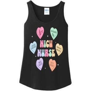 Groovy Heart Candy Nicu Nurse Valentines Day Ladies Essential Tank