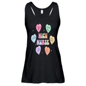 Groovy Heart Candy Nicu Nurse Valentines Day Ladies Essential Flowy Tank