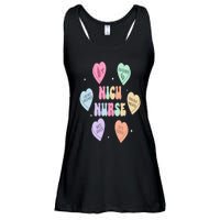 Groovy Heart Candy Nicu Nurse Valentines Day Ladies Essential Flowy Tank