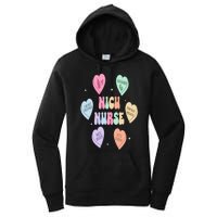 Groovy Heart Candy Nicu Nurse Valentines Day Women's Pullover Hoodie