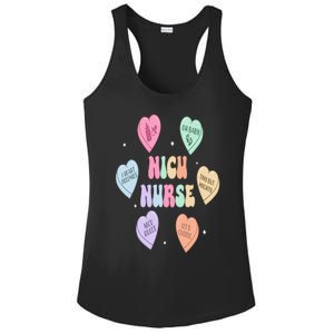 Groovy Heart Candy Nicu Nurse Valentines Day Ladies PosiCharge Competitor Racerback Tank