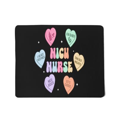 Groovy Heart Candy Nicu Nurse Valentines Day Mousepad