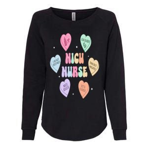 Groovy Heart Candy Nicu Nurse Valentines Day Womens California Wash Sweatshirt